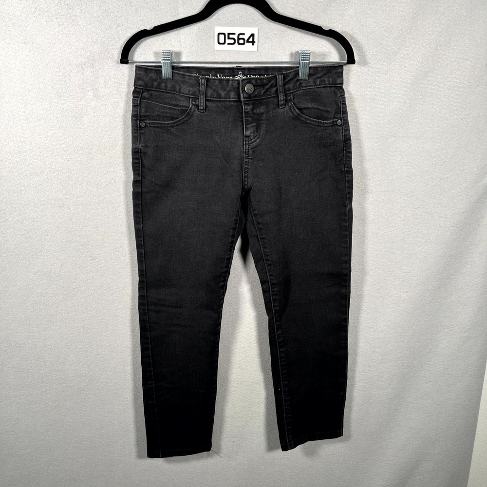 Simply Vera Vera Wang Jeans Womens 30 Black Denim Dark Wash Streetwear‎ Casual